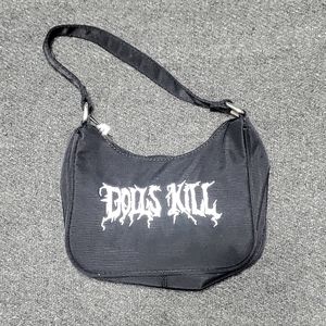 dolls kill black small bag purse